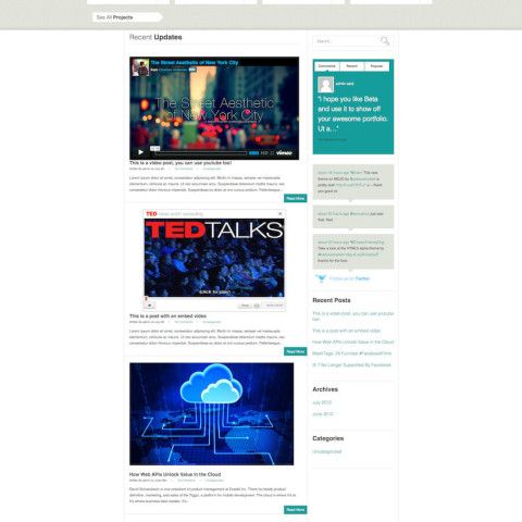 HTML5 Responsive Theme With Built-in Email Newsletter