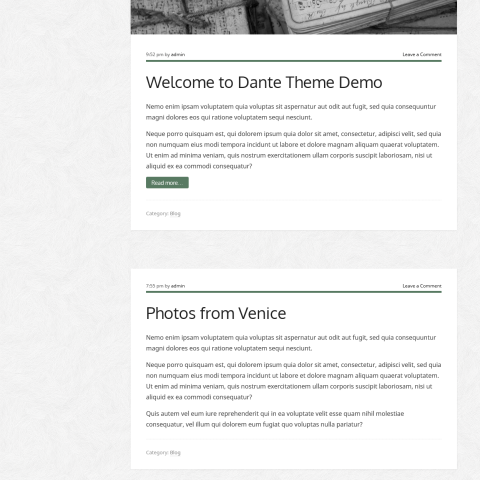 Dante – Responsive WordPress Theme 49 Mojo